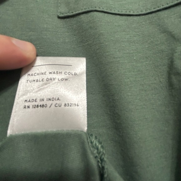 NWT Pact Dark Forest Green Softspun Short Sleeve Tee Dress Womens Size XL - Picture 10 of 11